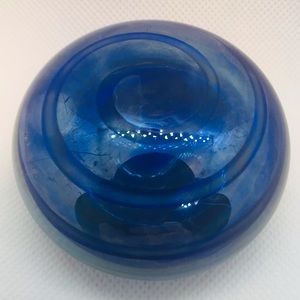 Blue Glass Paperweight